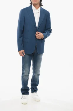 Online CC COLLECTION Abito Gessato con Rever a Lancia Uomo Giacche