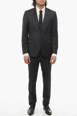 Best CC COLLECTION Abito in Lana Stretch REFINED con Tasche ad Aletta Uomo Completi
