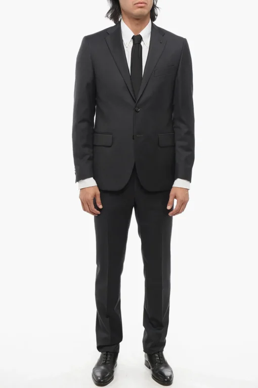 Best CC COLLECTION Abito in Lana Stretch REFINED con Tasche ad Aletta Uomo Completi