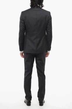 Best CC COLLECTION Abito in Lana Stretch REFINED con Tasche ad Aletta Uomo Completi