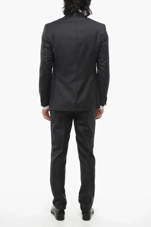 Best CC COLLECTION Abito in Lana Stretch REFINED con Tasche ad Aletta Uomo Completi