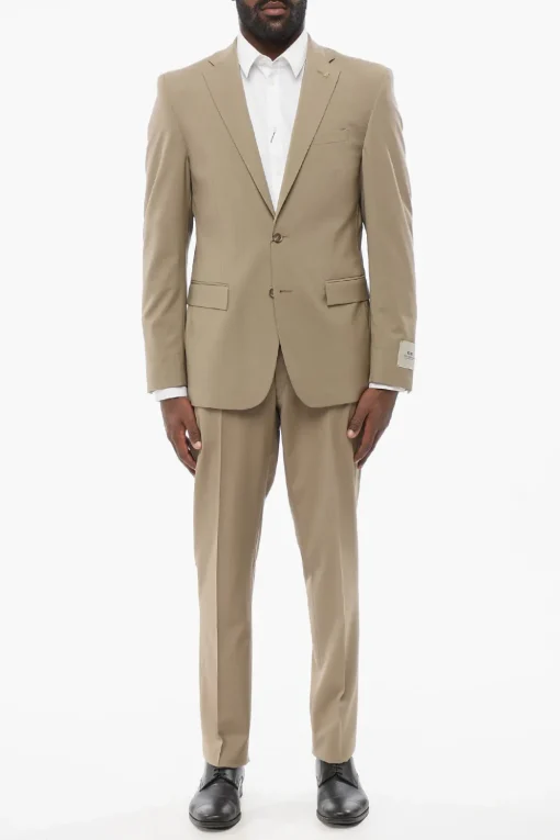 Sale CC COLLECTION Abito in Lana Stretch REFINED con Tasche ad Aletta Uomo Completi
