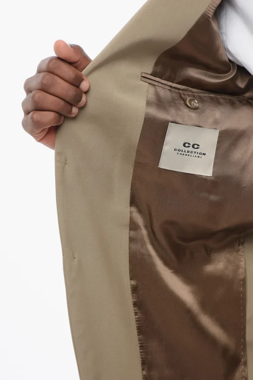 Sale CC COLLECTION Abito in Lana Stretch REFINED con Tasche ad Aletta Uomo Completi