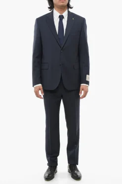 Outlet CC COLLECTION Abito RIGHT in Lana Vergine con Spacchi Laterali Uomo Completi
