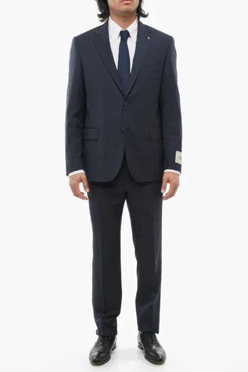 Outlet CC COLLECTION Abito RIGHT in Lana Vergine con Spacchi Laterali Uomo Completi