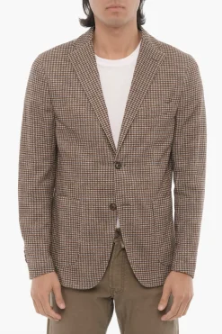 Online CC COLLECTION Abito Semifoderato con Motivo Pied de Poule Uomo Giacche