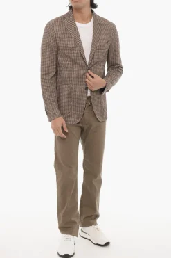 Online CC COLLECTION Abito Semifoderato con Motivo Pied de Poule Uomo Giacche