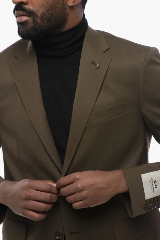 CC COLLECTION Abito Slim Fit RIGHT in Misto Lana>Corneliani Hot