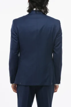 CC COLLECTION Abito Tre Pezzi con Gilet in Lana Vergine Due Spacchi Revers Classico></noscript>Corneliani Outlet