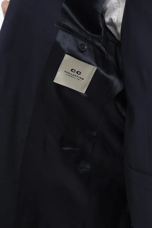 CC COLLECTION Abito Tre Pezzi con Gilet in Lana Vergine Due Spacchi Revers Classico>Corneliani Hot