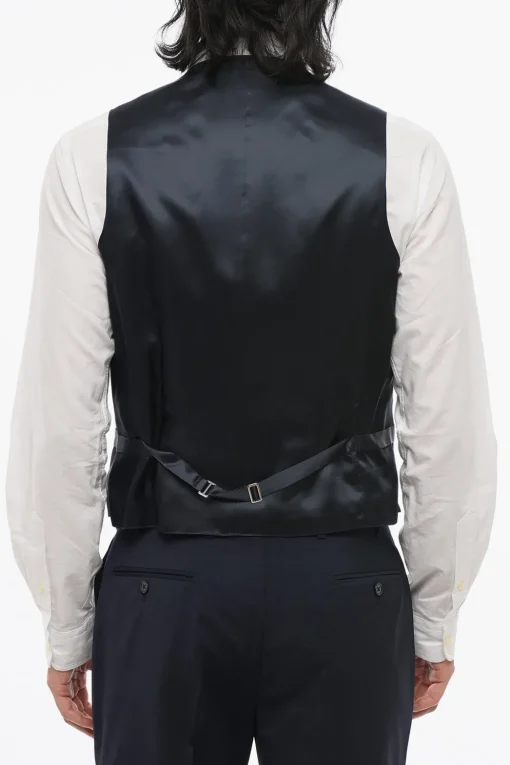 CC COLLECTION Abito Tre Pezzi con Gilet in Lana Vergine Due Spacchi Revers Classico>Corneliani Hot