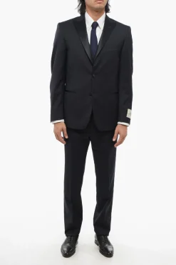 CC COLLECTION Abito Tre Pezzi con Gilet in Lana Vergine Due Spacchi Revers a Lancia>Corneliani New