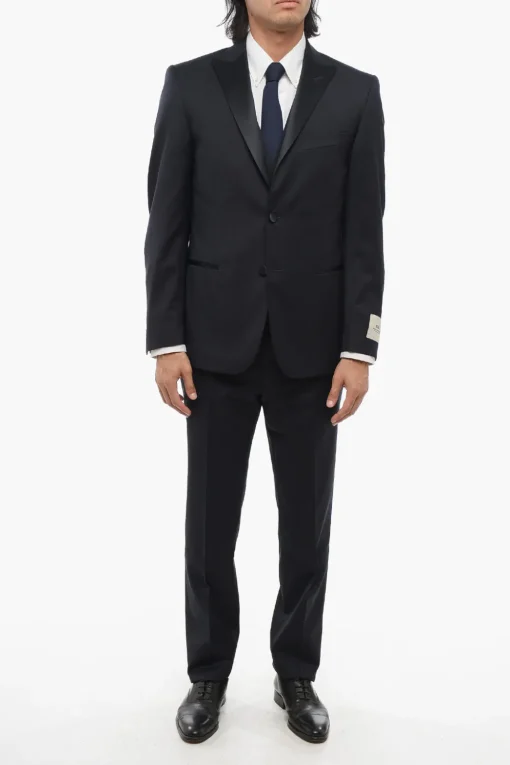 CC COLLECTION Abito Tre Pezzi con Gilet in Lana Vergine Due Spacchi Revers a Lancia>Corneliani New