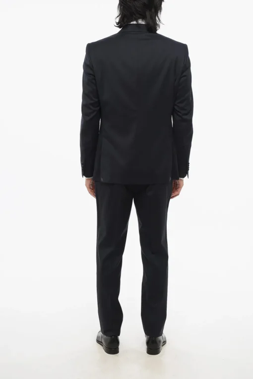 CC COLLECTION Abito Tre Pezzi con Gilet in Lana Vergine Due Spacchi Revers a Lancia>Corneliani New