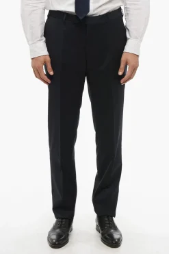 CC COLLECTION Abito Tre Pezzi con Gilet in Lana Vergine Due Spacchi Revers a Lancia></noscript>Corneliani New