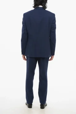 Best CC COLLECTION Abito Tre Pezzi Con Gilet in Misto Lana Vergine Revers Classico Uomo Completi