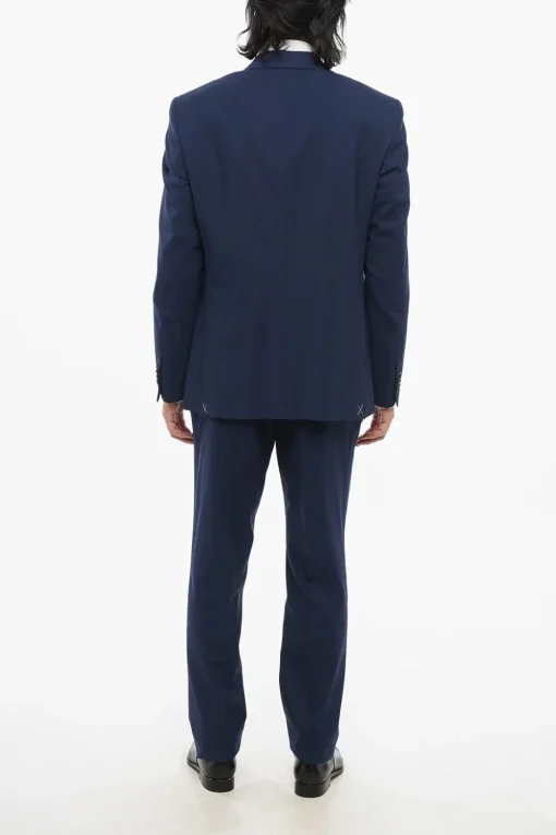 Best CC COLLECTION Abito Tre Pezzi Con Gilet in Misto Lana Vergine Revers Classico Uomo Completi