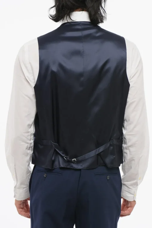 Best CC COLLECTION Abito Tre Pezzi Con Gilet in Misto Lana Vergine Revers Classico Uomo Completi