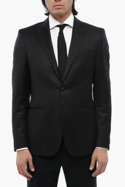 Sale CC COLLECTION Blazer Cerimonia in Lana Vergine con Rever a Lancia Uomo Giacche