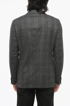 Outlet CC COLLECTION Blazer Doppiopetto REWARD In Lana Con Motivo A Quadri Uomo Giacche