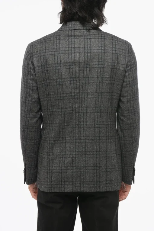 Outlet CC COLLECTION Blazer Doppiopetto REWARD In Lana Con Motivo A Quadri Uomo Giacche