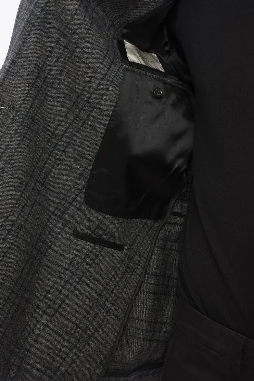 Outlet CC COLLECTION Blazer Doppiopetto REWARD In Lana Con Motivo A Quadri Uomo Giacche