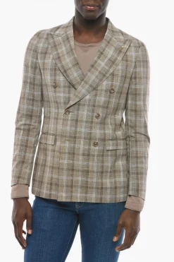 Sale CC COLLECTION Blazer Doppiopetto REWARD con Motivo District Check Uomo Giacche