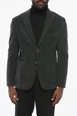 Best CC Collection Blazer ECUADOR in Velluto a Coste Uomo Giacche