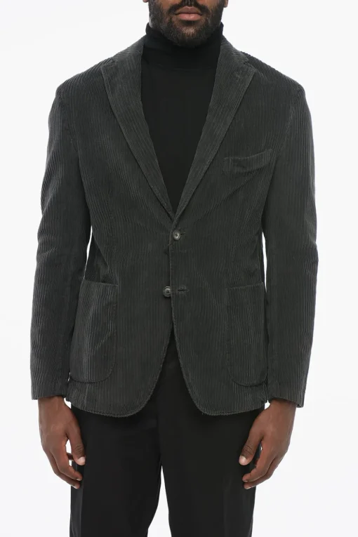 Best CC Collection Blazer ECUADOR in Velluto a Coste Uomo Giacche