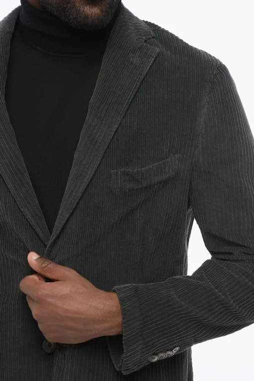 Best CC Collection Blazer ECUADOR in Velluto a Coste Uomo Giacche