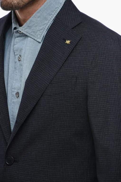 Best CC COLLECTION Blazer RETAILORED Semifoderato con Fantasia Tattersall Uomo Giacche