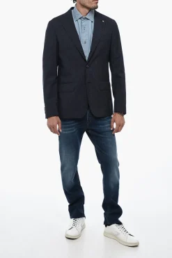 Best CC COLLECTION Blazer RETAILORED Semifoderato con Fantasia Tattersall Uomo Giacche