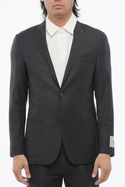 Outlet CC COLLECTION Blazer RIGHT in Lana Vergine Uomo Giacche