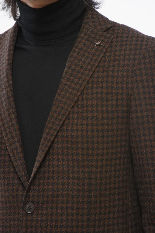 Outlet CC COLLECTION Blazer RIGHT Pied de Poule Uomo Giacche