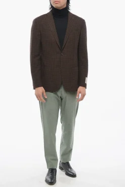 Outlet CC COLLECTION Blazer RIGHT Pied de Poule Uomo Giacche