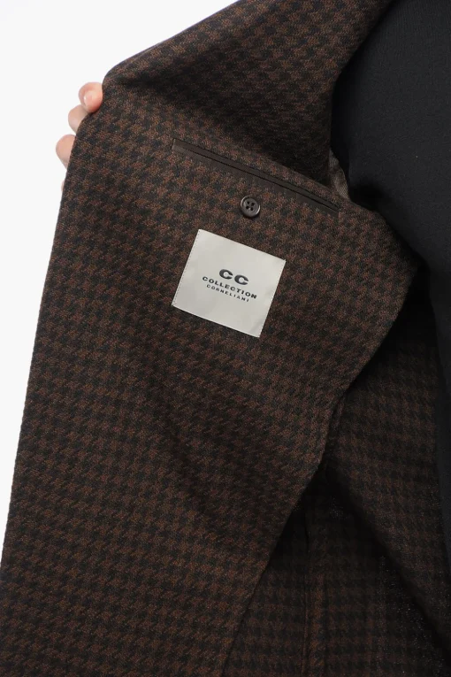 Outlet CC COLLECTION Blazer RIGHT Pied de Poule Uomo Giacche
