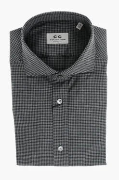 Sale CC COLLECTION Camicia in Cotone con Motivo Gingham Uomo Camicie