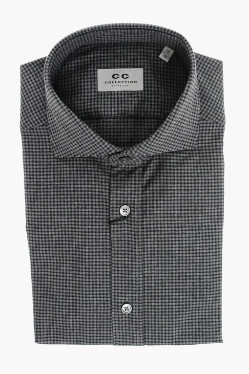 Sale CC COLLECTION Camicia in Cotone con Motivo Gingham Uomo Camicie