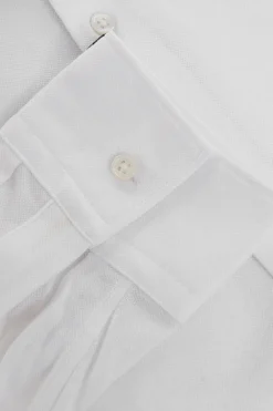 Clearance CC COLLECTION Camicia in Cotone Piquet con Collo Francese Uomo Camicie