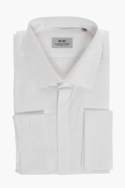 CC COLLECTION Camicia in Cotone Jacquard>Corneliani Best