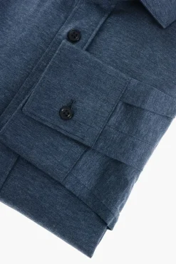 Discount CC COLLECTION Camicia in Jersey di Cotone con Collo Francese Uomo Camicie