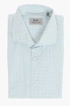 Clearance CC COLLECTION Camicia in Cotone a Quadri Uomo Camicie