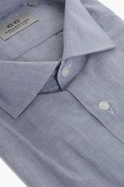 Best CC COLLECTION Camicia in Misto Lino Hairline Uomo Camicie
