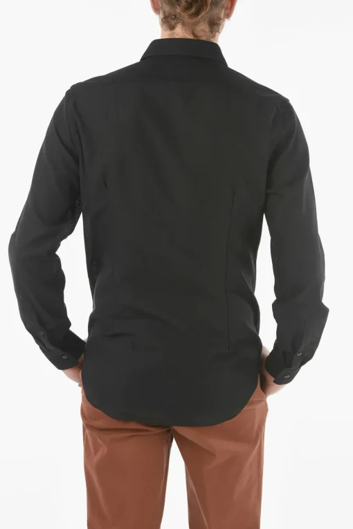 CC COLLECTION Camicia in Popeline con Motivo Floreale>Corneliani New