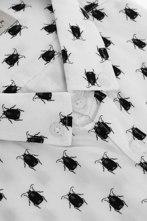 Discount CC COLLECTION Camicia SCARAB a Maniche Corte con Collo Button-down Uomo Camicie