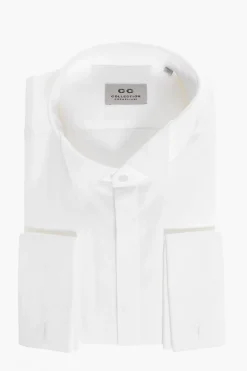 CC COLLECTION Camicia Wing-tip in Cotone Stretch>Corneliani Clearance