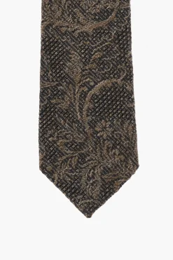 Sale CC COLLECTION Cravatta Damascata in Cotone e Seta Uomo Cravatte