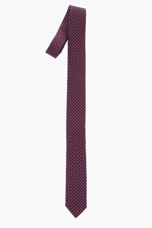 CC COLLECTION Cravatta in Seta Motivo Geometrico>Corneliani Fashion