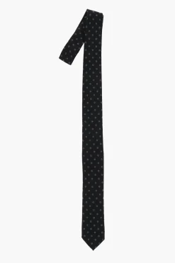 New CC COLLECTION Cravatta in Misto Lana a Pois Uomo Cravatte