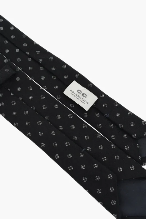 New CC COLLECTION Cravatta in Misto Lana a Pois Uomo Cravatte